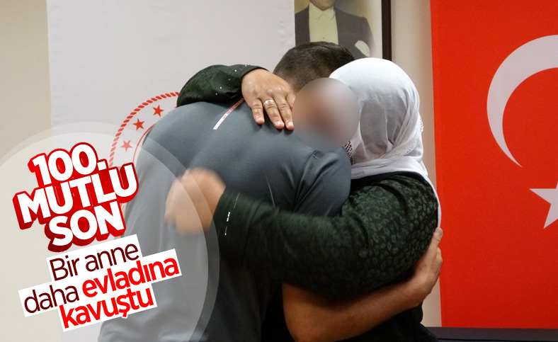 Muş’taki evlat nöbetinde ilk anne-oğul kavuşması