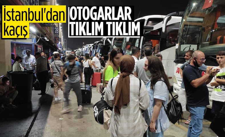 İstanbul otogarlarında bayram yoğunluğu
