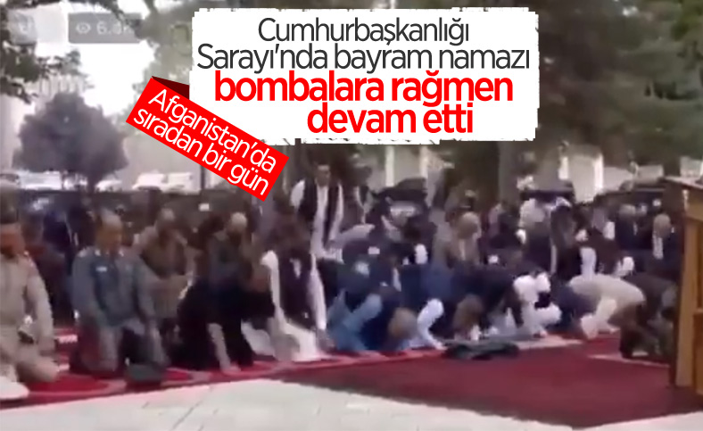 Afganistan'daki bayram namazı sırasında, saray yakınlarına roket atıldı