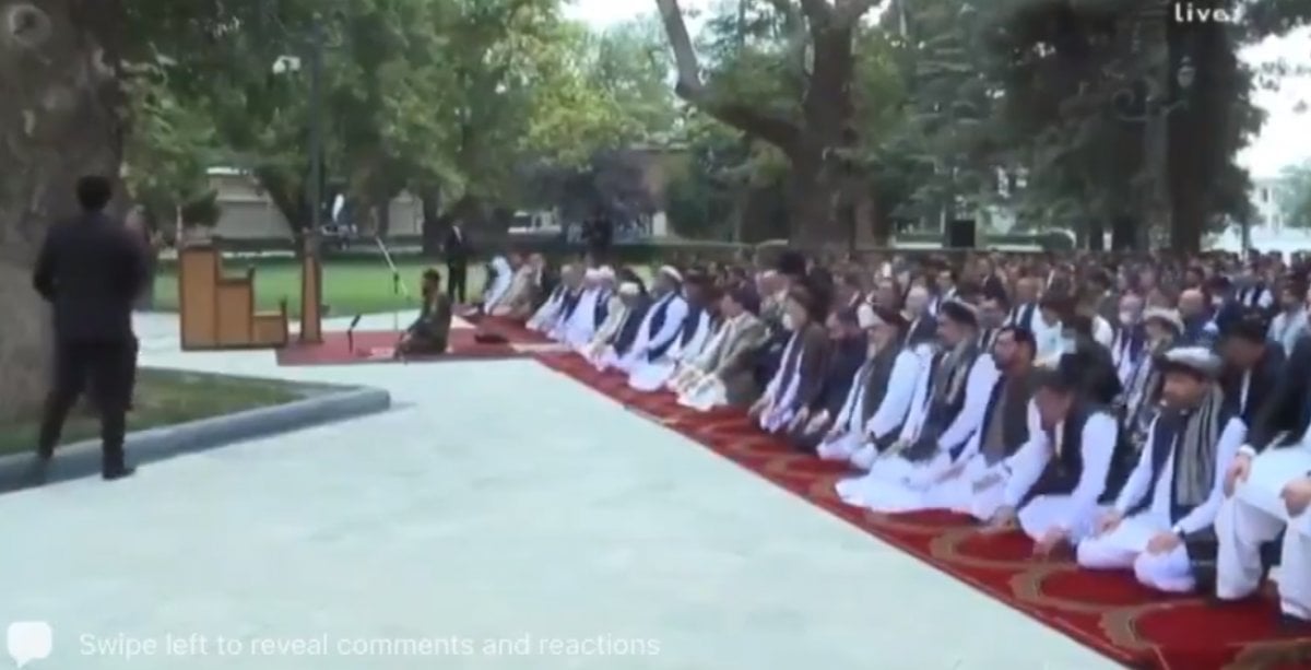 During the Eid prayer in Afghanistan, rockets were fired near the palace #1