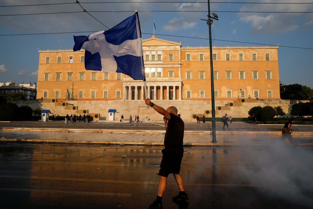 Opponents of compulsory vaccination in Greece took to the streets #9