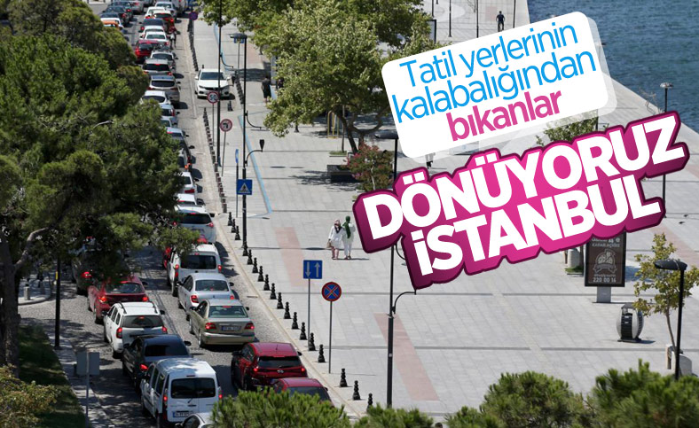 Çanakkale'deki feribot iskelelerinde tatilci yoğunluğu