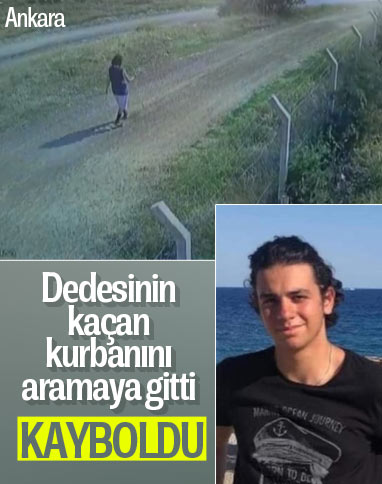 Ankara'da kaçan kurbanlığın peşinden gitti, kayboldu 