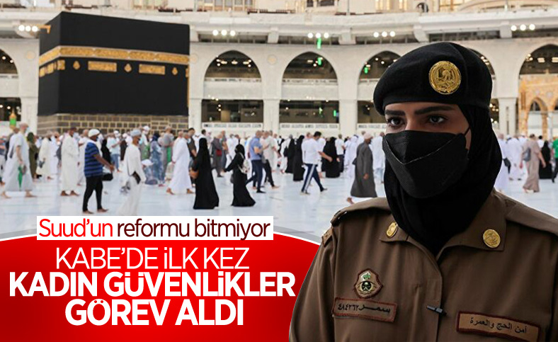Suudi Arabistan'da bir ilk: Kadın güvenlikler Hac sırasında nöbette