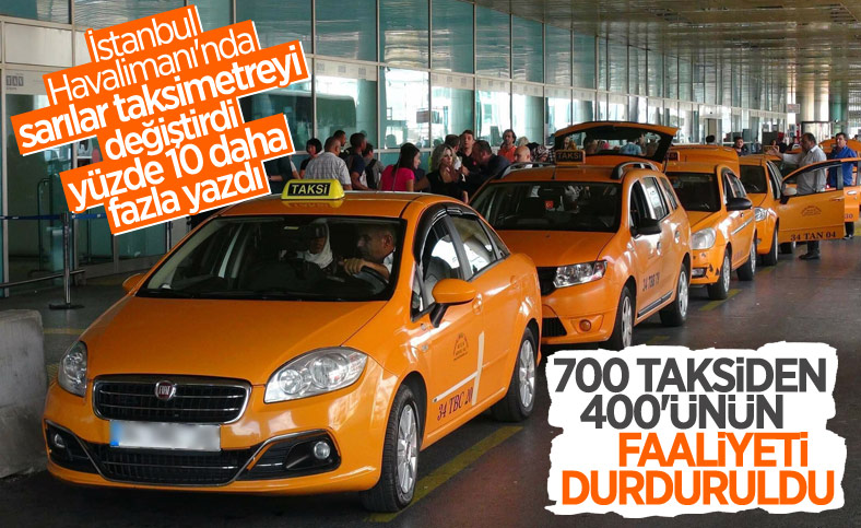 İstanbul'da fazla yazan taksimetre iddiası
