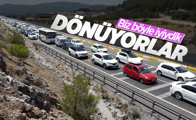 Tatilcilerin 'çileli' dönüş yolculuğu