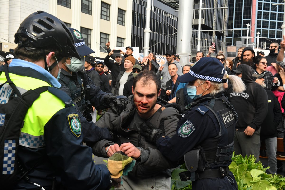 Police response to anti-quarantine demonstrators in Australia #2