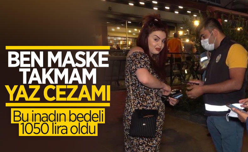 Kırıkkale'de maske takmamak için direnen kadına ceza