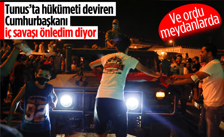Tunus'ta hükümetin fesh edilmesi sonrası ordu sokağa indi