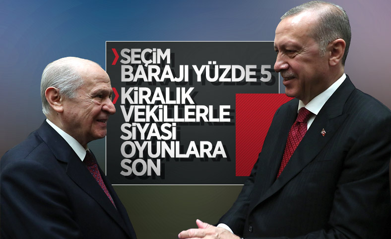 AK Parti ile MHP seçim barajı konusunda anlaşma sağladı