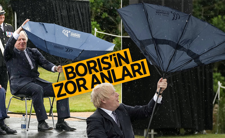 Boris Johnson'ın şemsiyesiyle imtihanı 