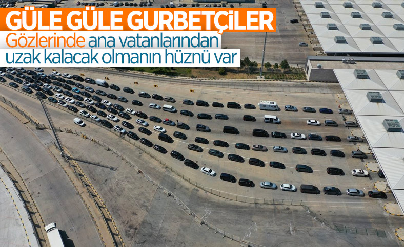 Kapıkule’de gurbetçilerin hüzünlü dönüş yolculuğu