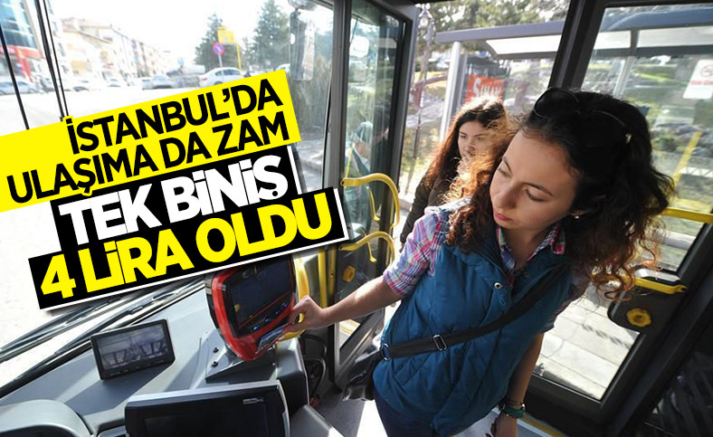 İstanbul'da toplu ulaşıma yüzde 15 zam yapıldı