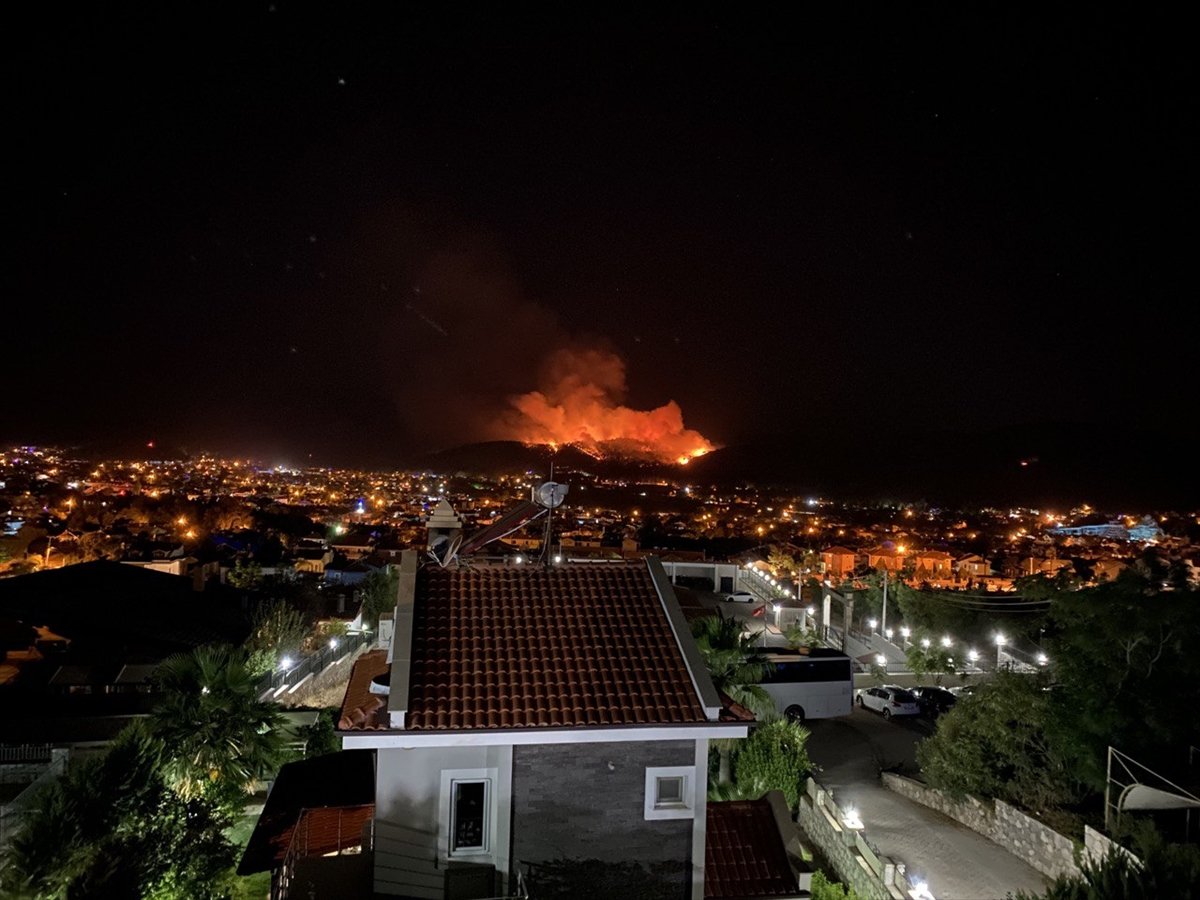 Fethiye de orman yangını başladı #2
