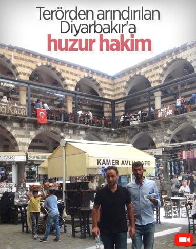 Diyarbakır terörden arındırıldı, tarihi mekanları doldu 