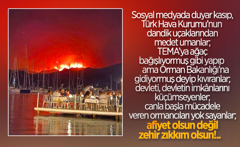 Sesinizi kesseniz de yangını söndürsek