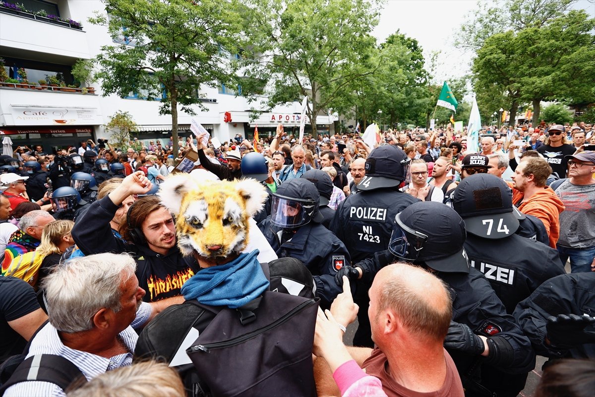 Protest from opponents of restrictions in Germany #3