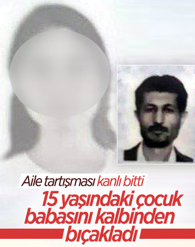 Kayseri'de 15 yaşındaki kızı tarafından öldürüldü