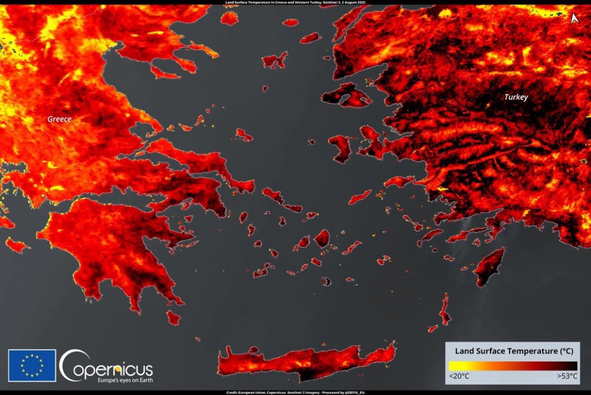 A heat wave is effective in the Eastern Mediterranean #1