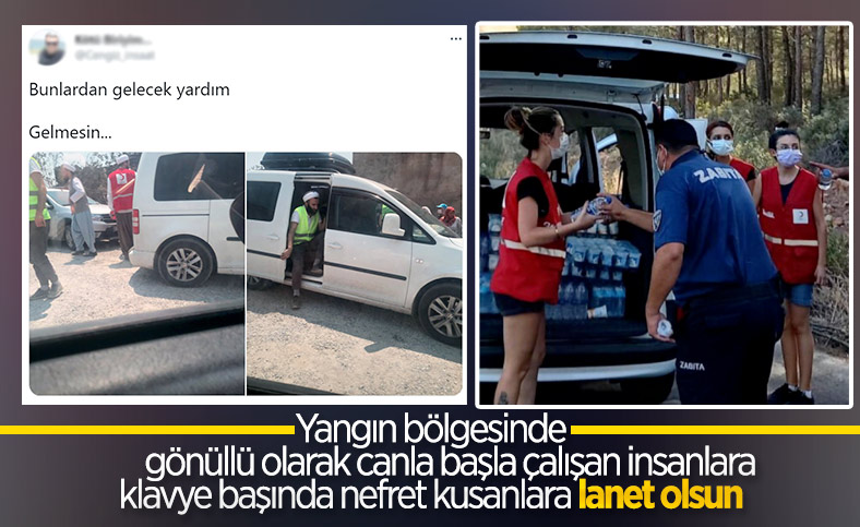 Orman yangınlarına yardıma giden gönüllülere karşı nefret dili