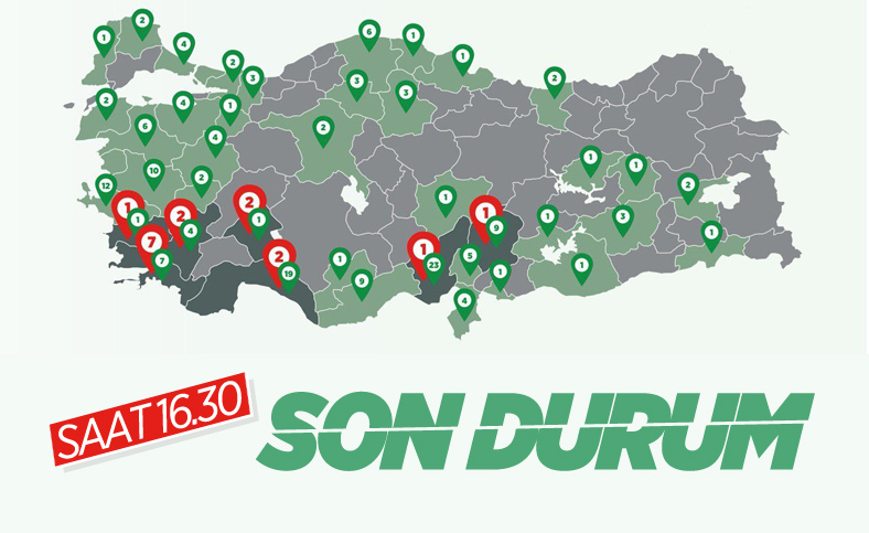 Türkiye'de orman yangınlarının 8'inci gününde son durum