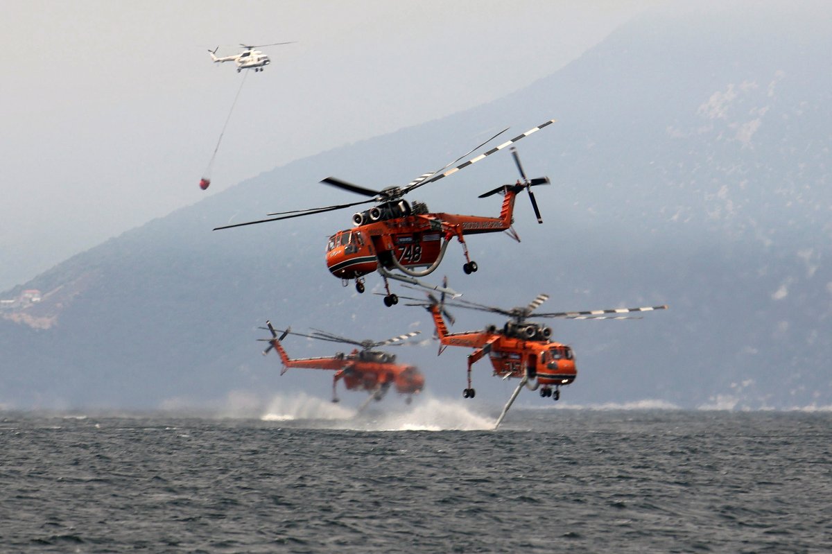 Fire extinguishing work continues on Eğriboz Island #3