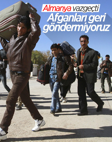 Almanya, güvenlik nedeniyle Afganları geri göndermekten vazgeçti