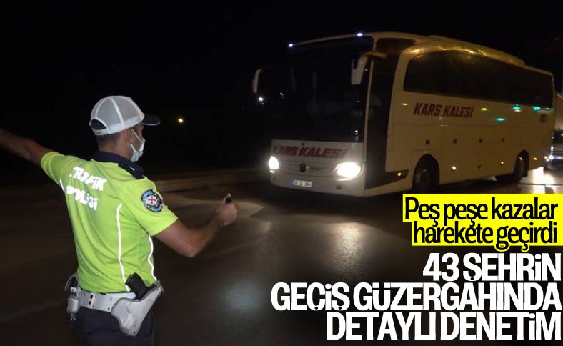 Kırıkkale'de otobüs denetimleri sıklaştırıldı