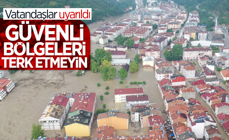 İçişleri Bakanlığı uyardı: Sel alanlarında güvenli bölgeleri terk etmeyin