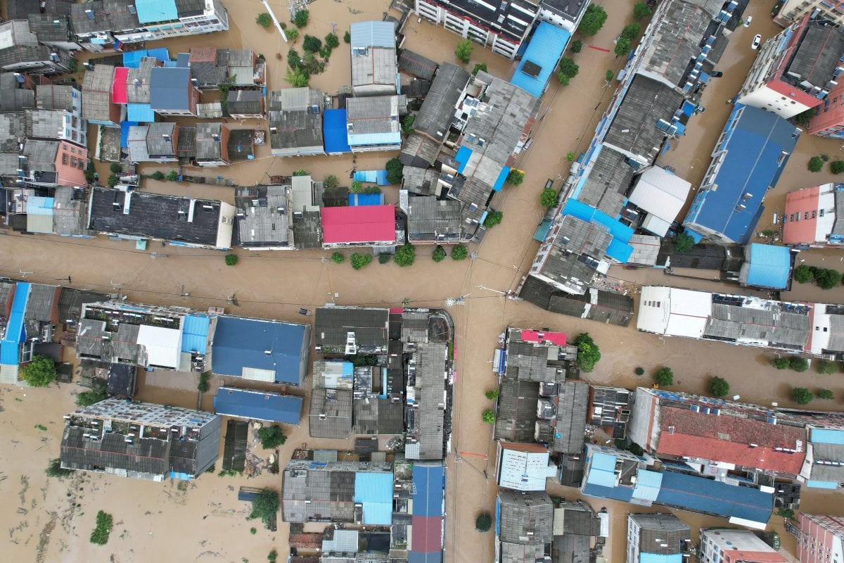 Çin de sel felaketi ölümlere neden oldu #1