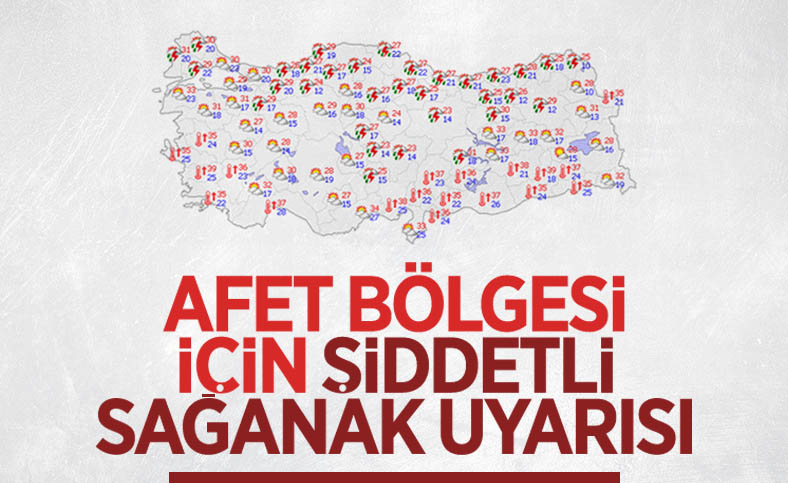Meteoroloji uyardı: 4 ilde kuvvetli yağış bekleniyor