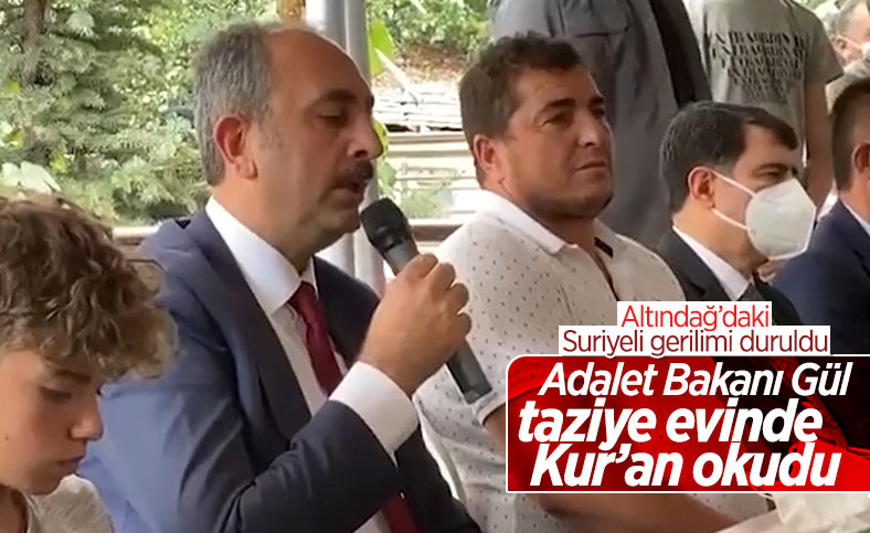Abdulhamit Gül, Emirhan Yalçın için Kur'an-ı Kerim okudu