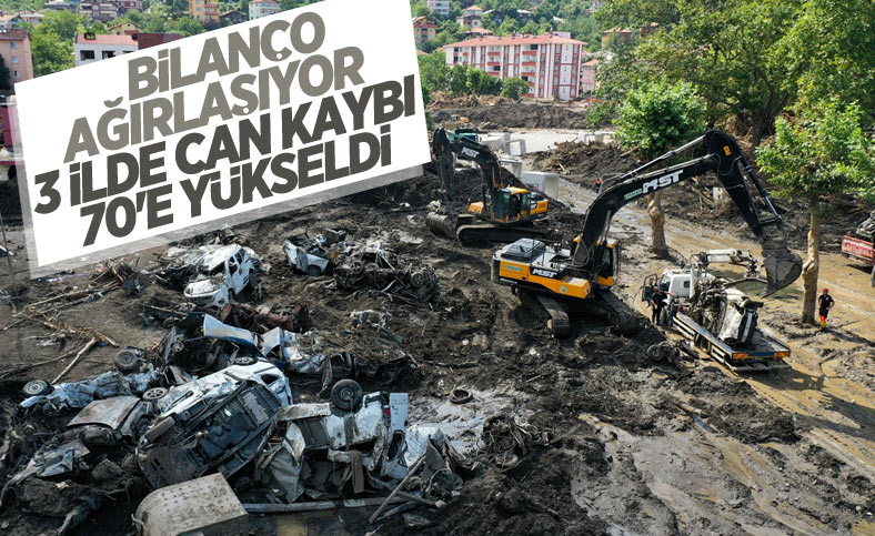 Bat� Karadeniz'deki sel felaketinin a��r bilan�osu