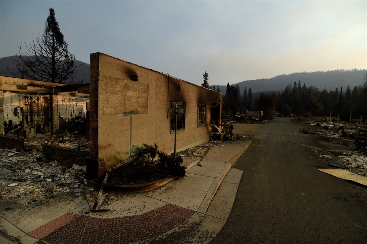 Destruction after fire in California #3