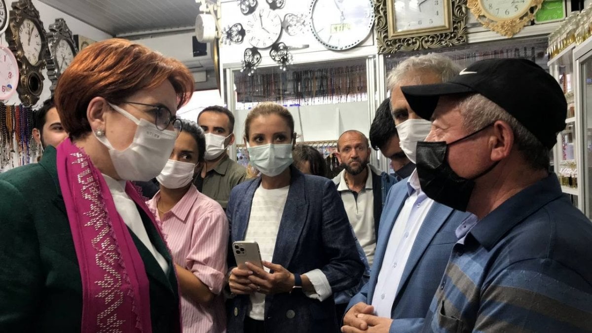 Meral Akşener’in Bayburt ziyaretinde vatandaşlarla partililer arasında arbede #1