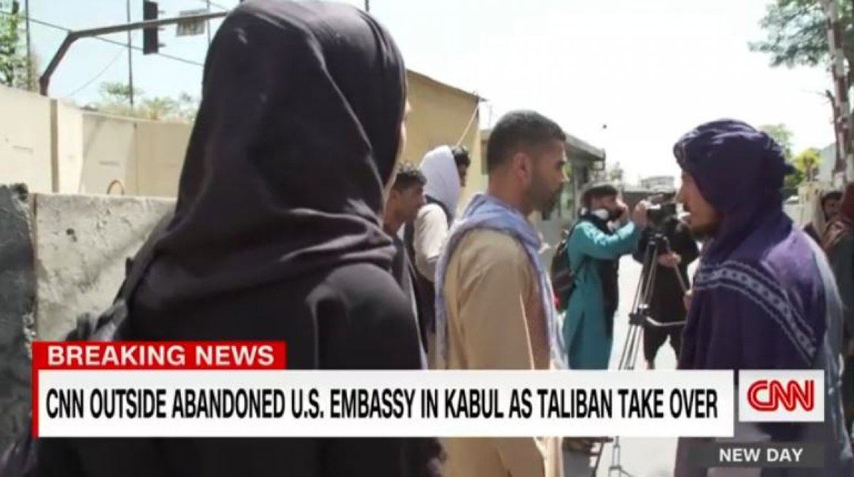 Kabil in ele geçirilmesinden sonra CNN muhabiri #2