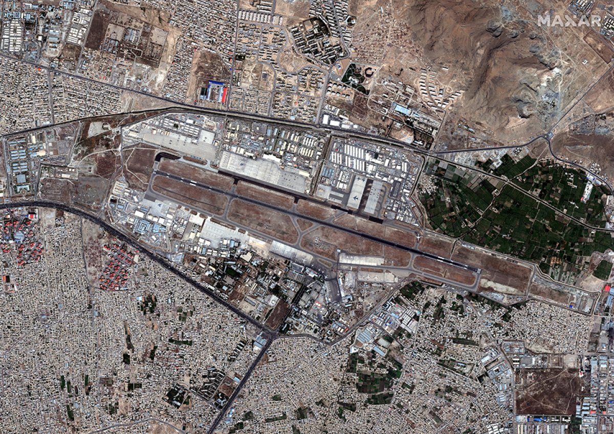 Chaos in Kabul, viewed from space #8