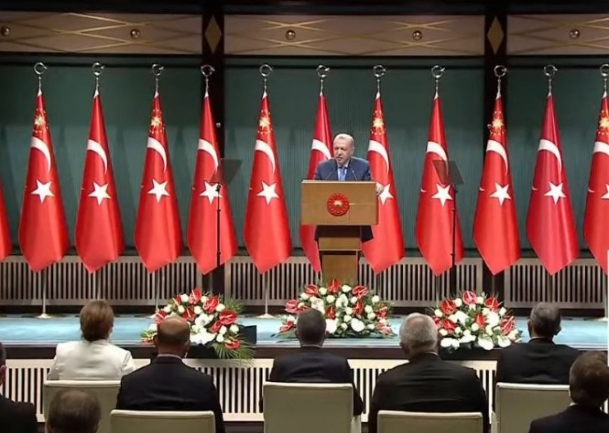 Cumhurbaşkanı Erdoğan dan Kabine toplantısı sonrası açıklama  #1