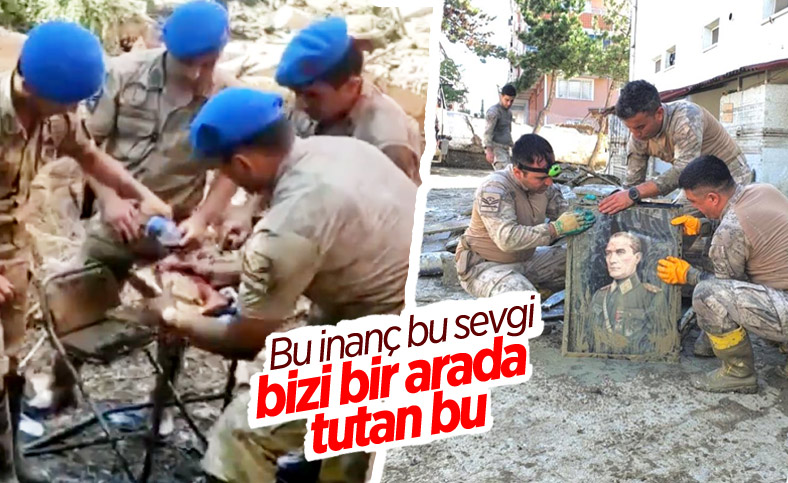 Sel mağduru Bingül Teyze, eşinin hediyesi Kur'an-ı Kerim'e kavuştu