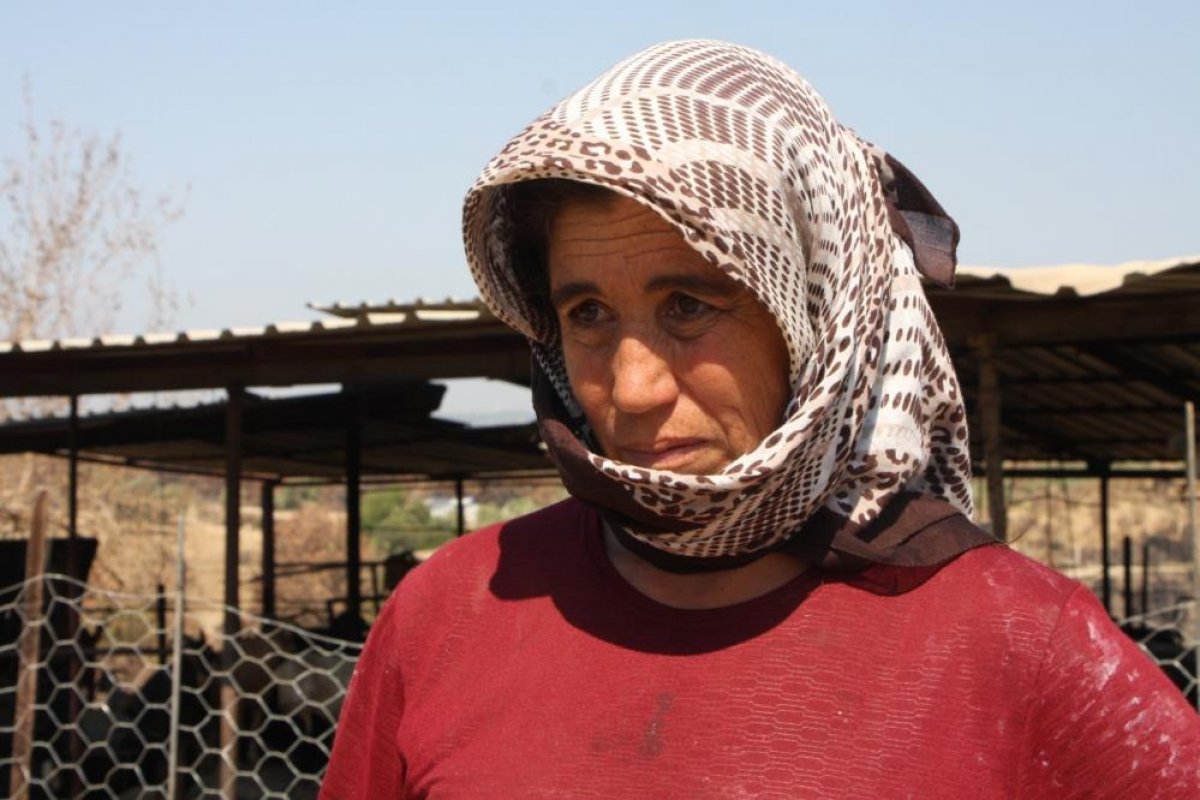 Manavgat taki yangında alevlerin arasında kaldılar #5