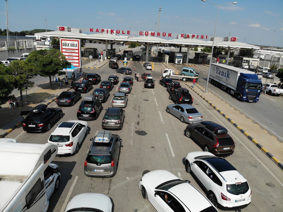 Kapıkule Sınır Kapısı nda gurbetçi yoğunluğu  #2