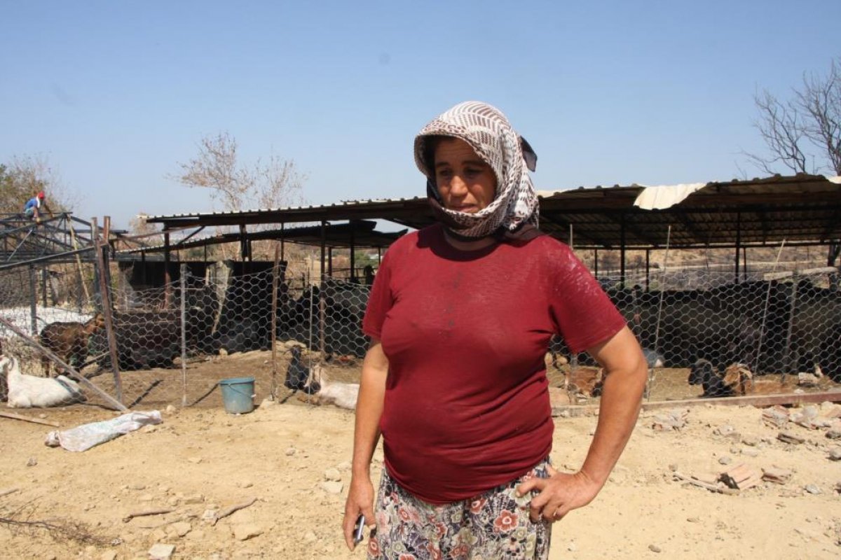 Manavgat taki yangında alevlerin arasında kaldılar #6