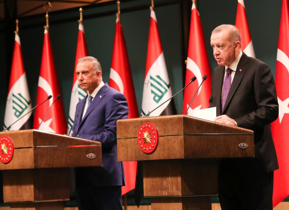 Cumhurbaşkanı Erdoğan, Merkel in ardından Irak Başbakanı Mustafa Kazımi yle görüştü #1