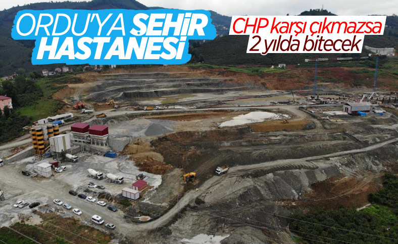 Ordu Şehir Hastanesi çalışmaları devam ediyor