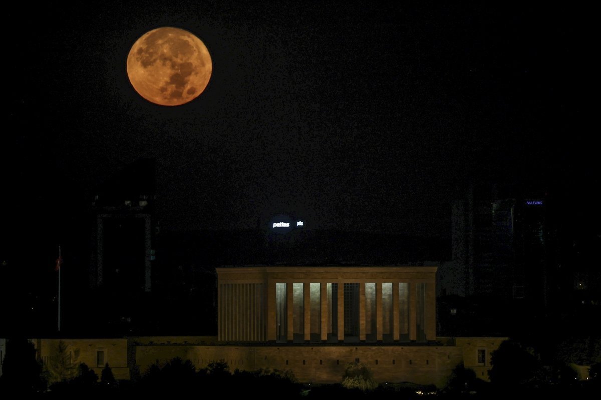Ankara da dolunay görsel şölen sundu #1