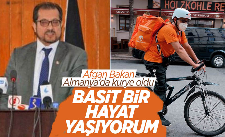 Afganistan’ın eski iletişim bakanı, Almanya’da bisikletli kurye oldu