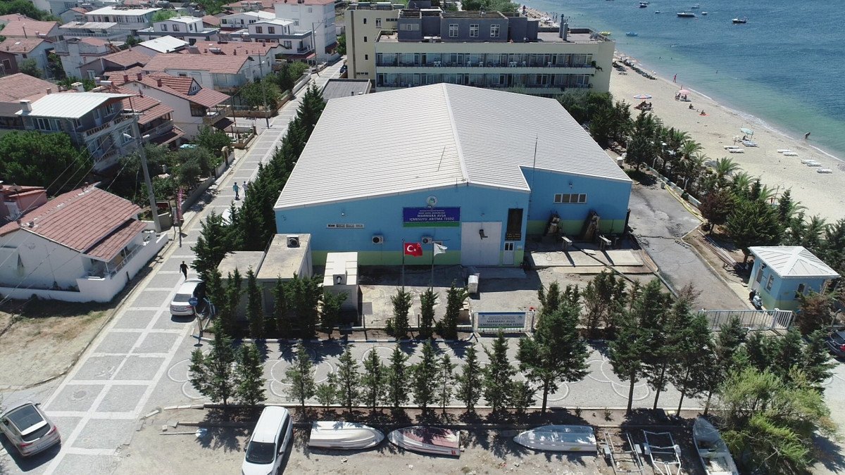 Avşa Adası nda deniz suyu içme suyuna dönüştürülüyor #1