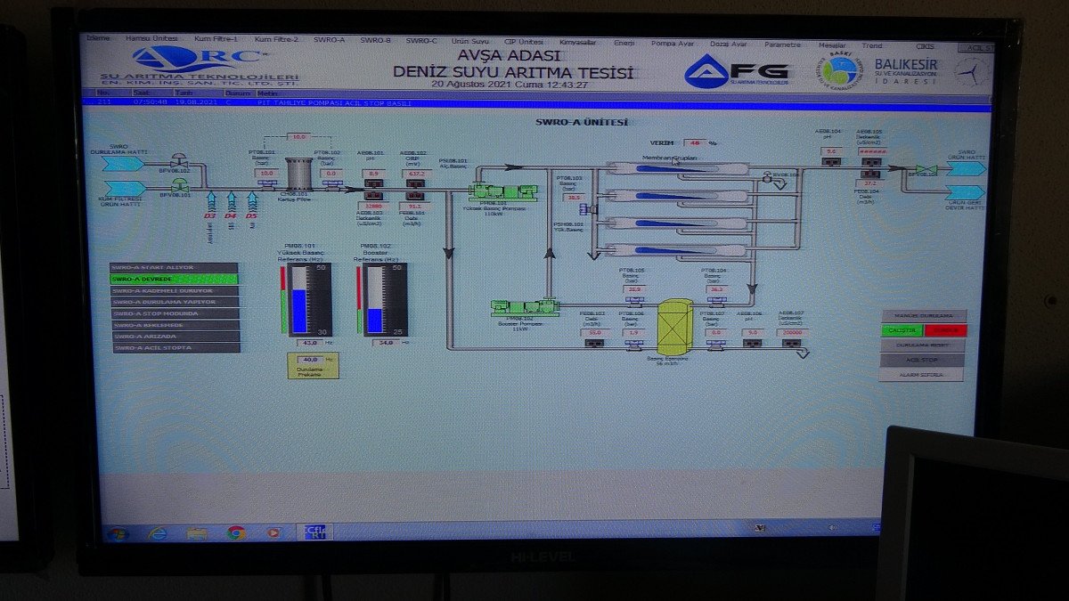 Avşa Adası nda deniz suyu içme suyuna dönüştürülüyor #6