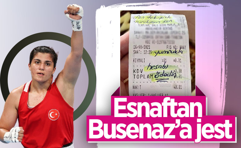 Busenaz Sürmeneli'ye jest: Tokyo’da vurduğun son yumrukla hesabı ödedin