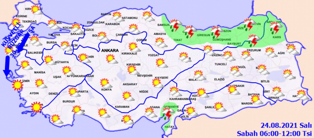 meteoroloji uyardi gozlerinize dikkat 24 agustos 2021 hava durumu